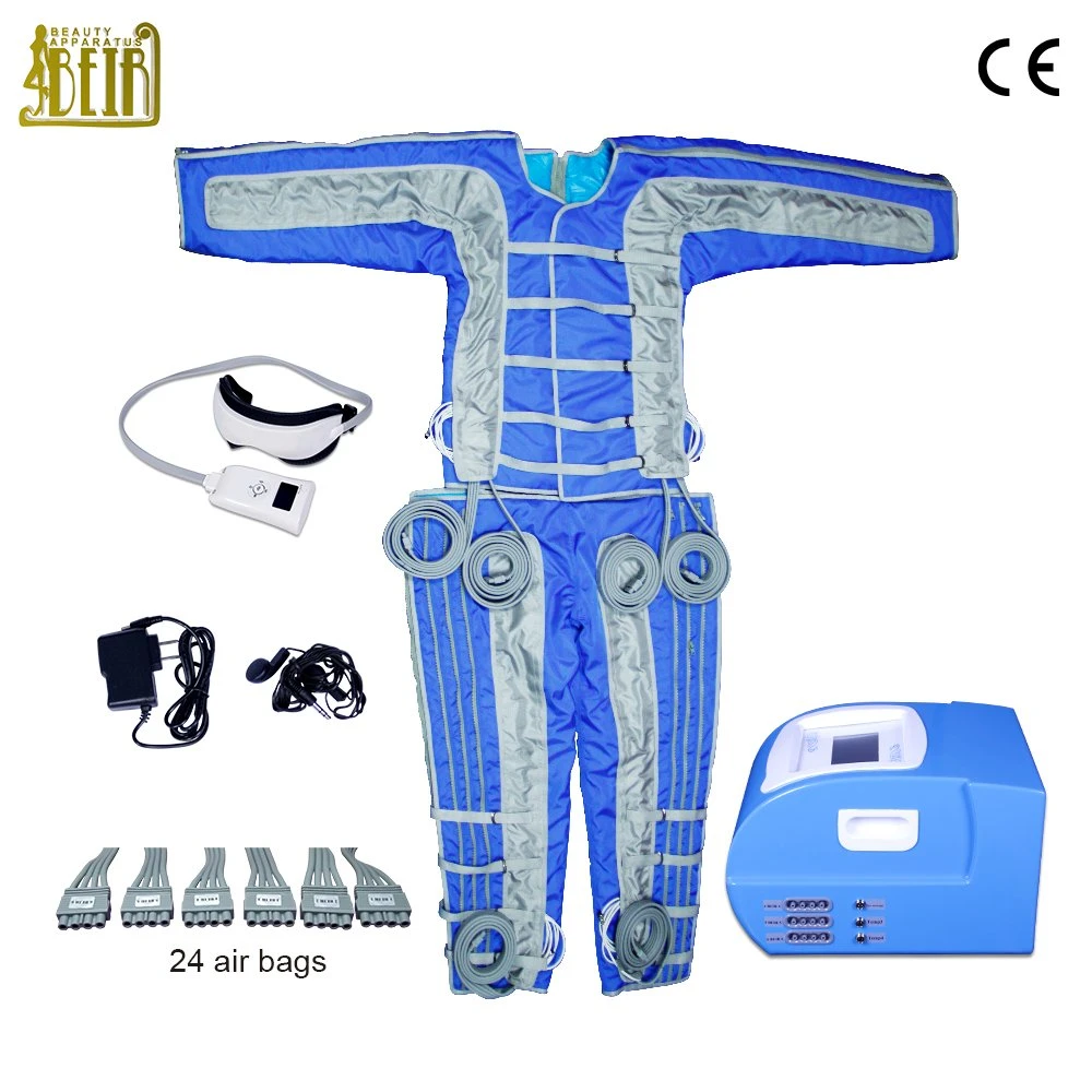 Air Pressure Massage System for Body Slimming Pressotherapy Full Body Suit Lymph Drainage