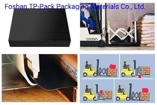 China Plastic HDPE Waterproof/ Bacteria-Resistant/ Push-Pull Pallet Checker Slip Sheet for High Efficiency Goods Handling
