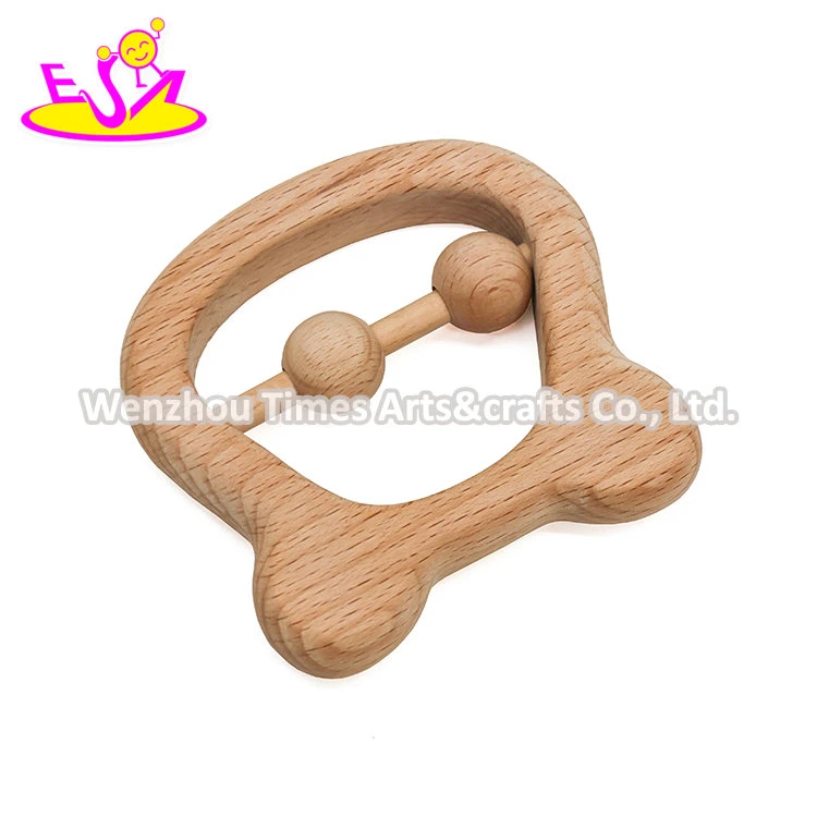 Comercio al por mayor de Madera Natural baby rattle durante 6 meses de edad W08K285