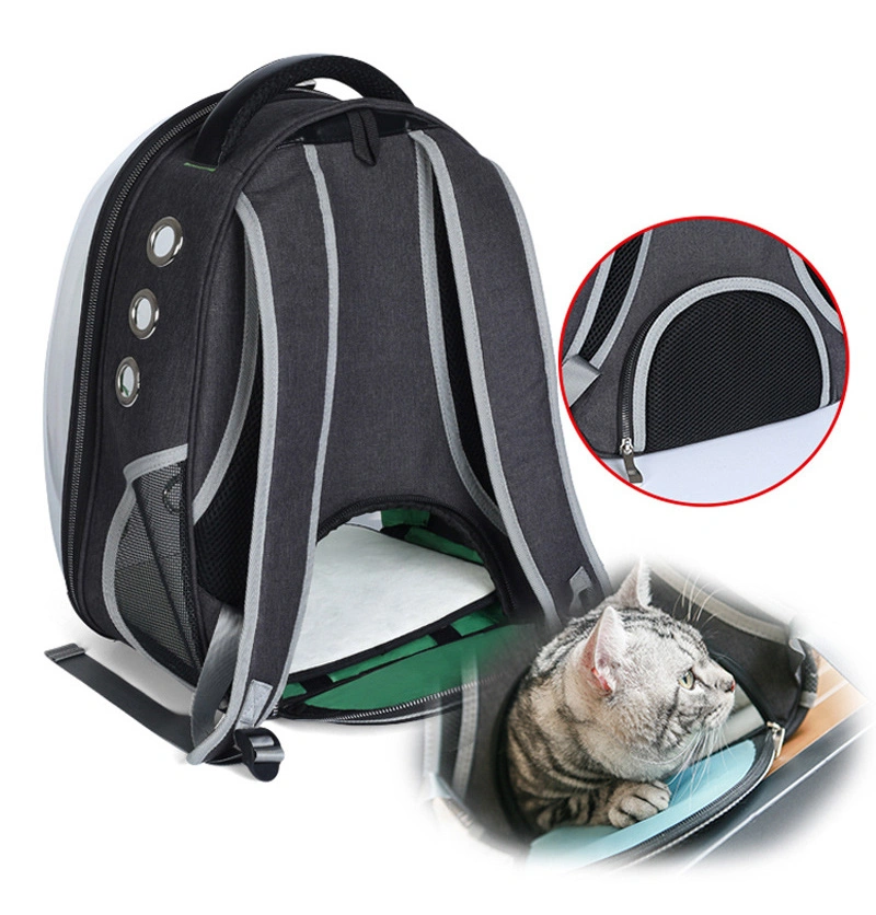 Fashion Double Shoulder Clear Transparent Space Pets Pet Cat Dog Pack Carrier Backpack Bag (CY8962)