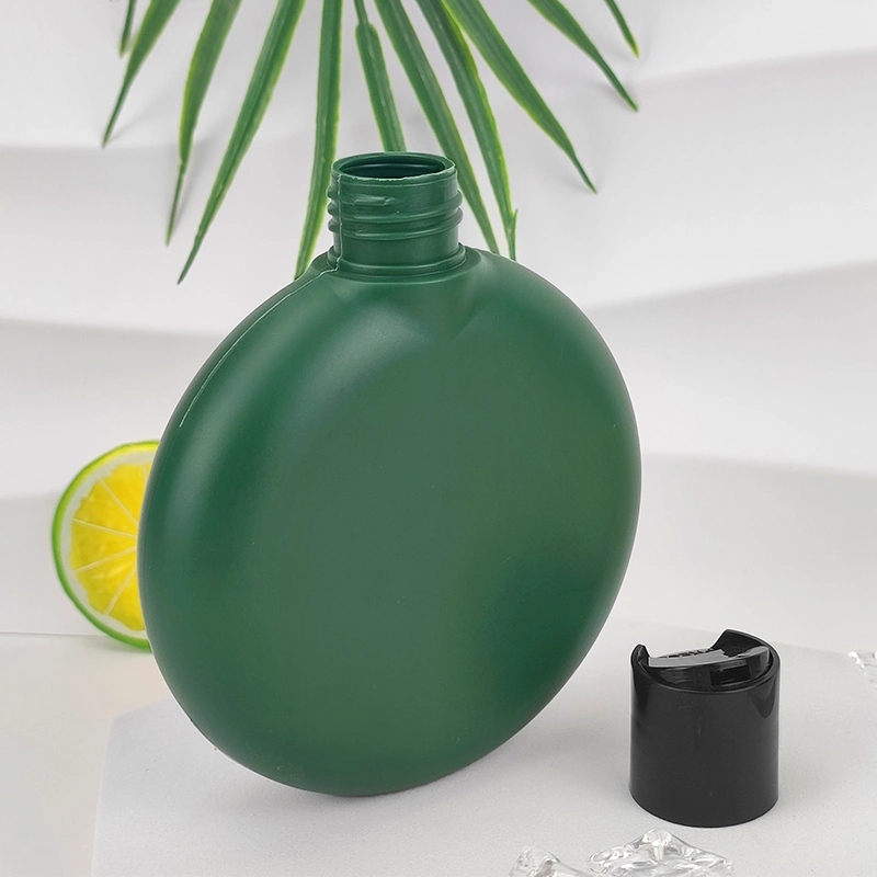Green HDPE Plastic Cosmetic Packaging Custom Luxury Hotel Squeeze Empty Body Lotion Shampoo Bottle 200ml