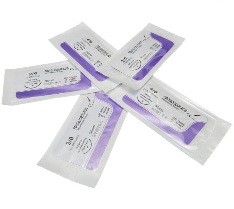 Disposable Non Absorbable Silk Braided (SK) Surgical Suture with Needle