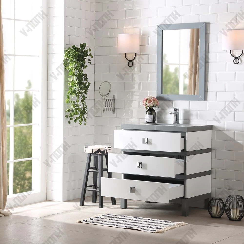 High quality/High cost performance Bathroom Vanity and Linen Cabinet Sets