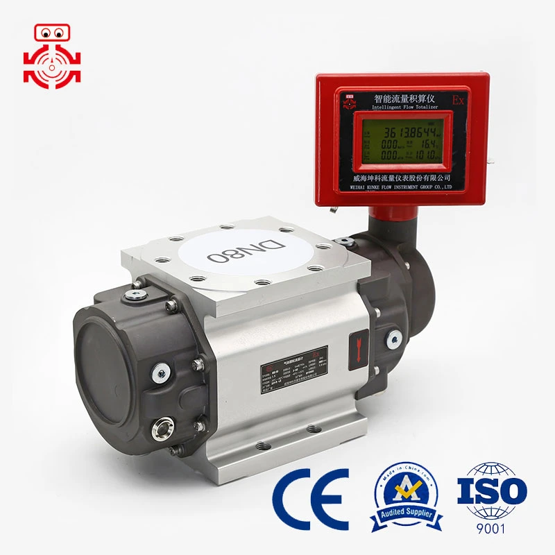 DN80 Gas Roots Flowmeter with High Accuracy and Good Repeatability Is Used for Hotel Gas Trade Measurement and Settlement