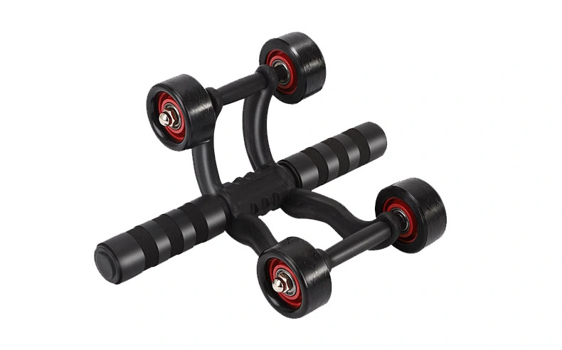 Men Wheel Roller Gym Exercise Strengthen Your ABS Core with 4 Wheel