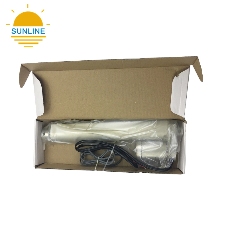 Actuador lineal eléctrico de 220V 12V 24V 48V con un codificador de la velocidad de carga Forcr 120n 50mm/s de 305 mm de recorrido de la norma IP54/IP65 para silla de ruedas cama médica lecho quirúrgico