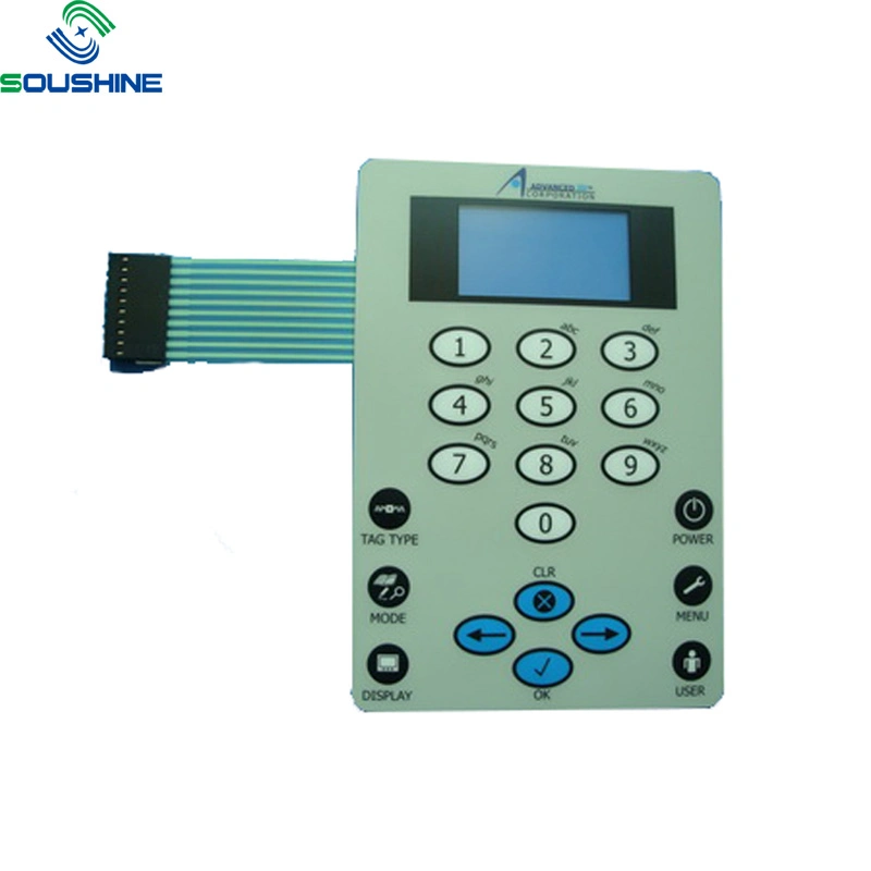 China Manufacturer Flat Button PCB Circuit Push Button Membrane Switch