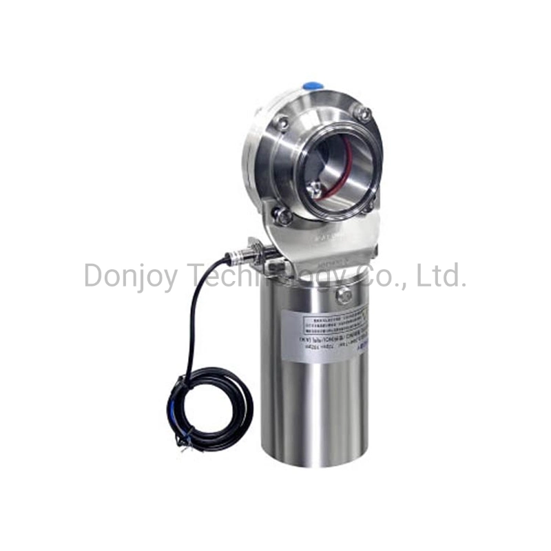 Stainless Steel Clamp Food Grade Butterfly Pneumatic Forged Valve