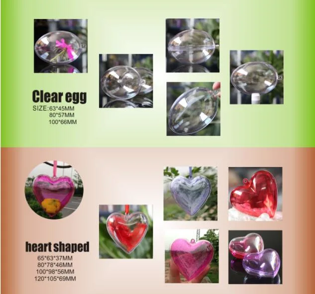 Wholesale/Supplier Openable Clear Color Stand Easter Egg Party Decoration