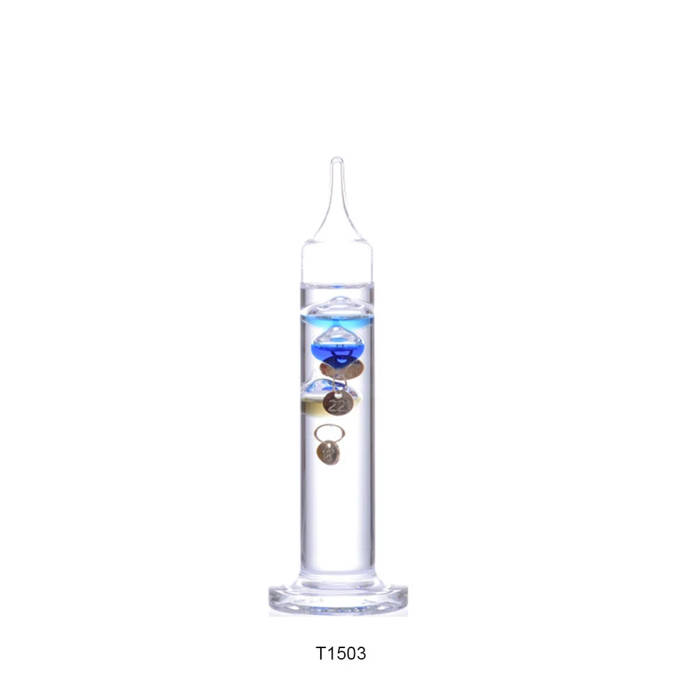 Galileo Thermometer Unique Educational Tool Floating Glass Balls Ornaments Column