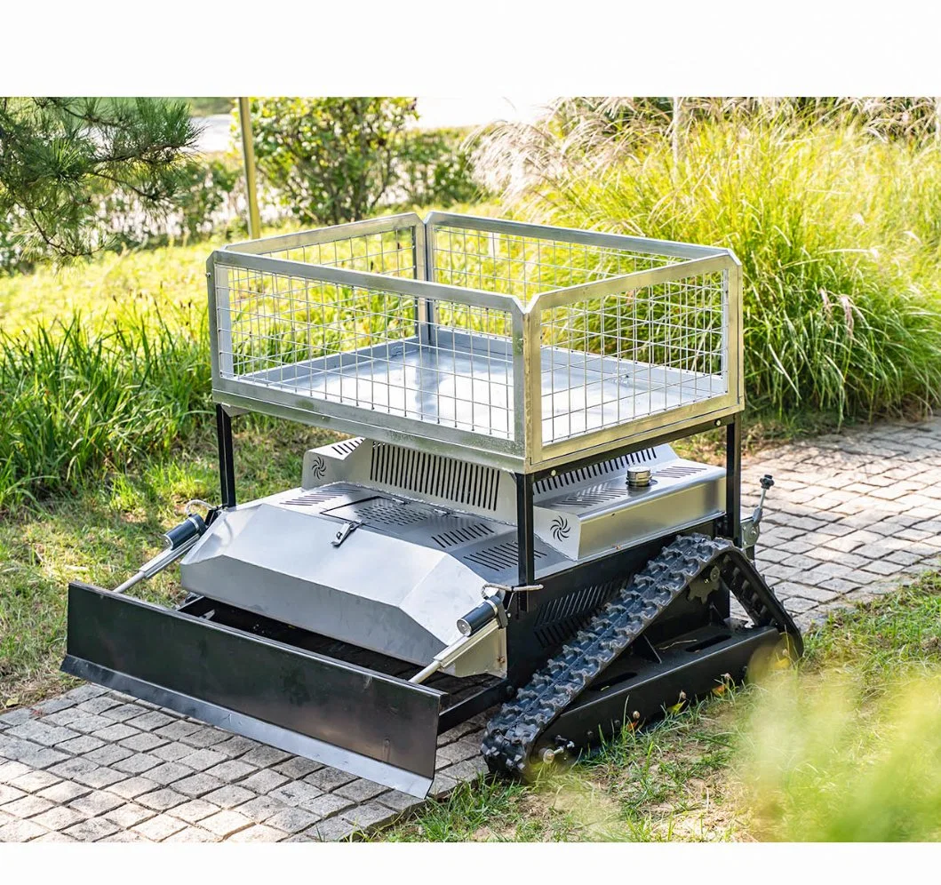 CE Certified 1070mm Remote Controlled Crawler Electric Intelligent Snow Removal Robot Lawn Mower at Low Price