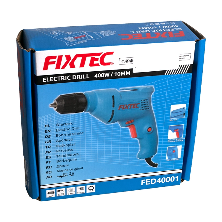 Fixtec 400W 10mm/Perceuse portative de 6mm perceuse électrique de la machine avec câble 5 m