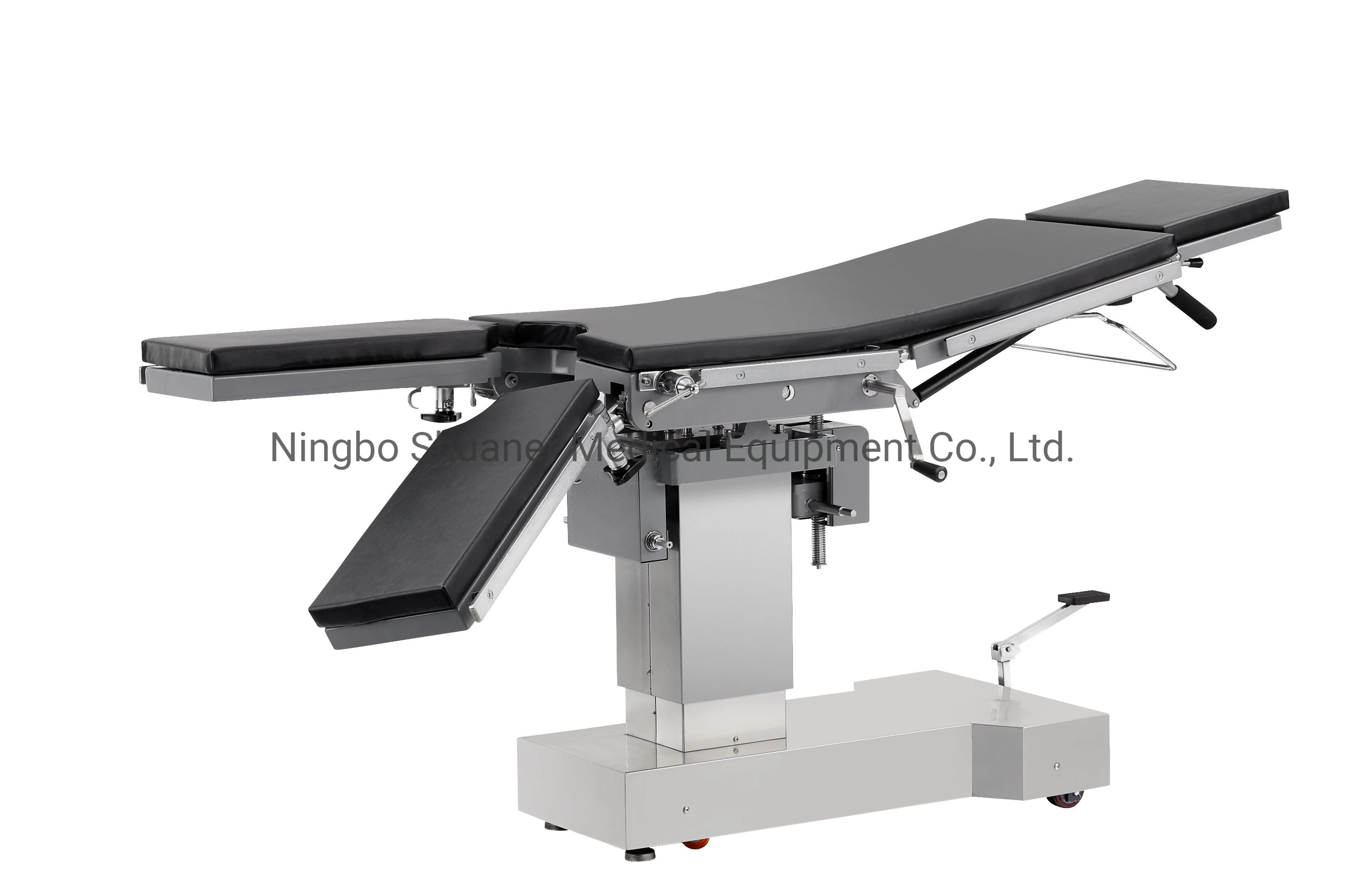 Medical Surgical Operation Bed Manual Side Control Type Hydraulic Operating Table