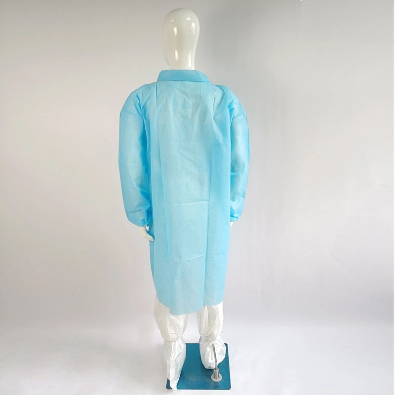 Yellow Color Spp Lab Coats Plastic