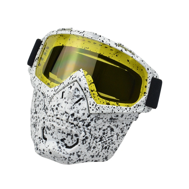 Anlorr 8062 Motorcycle Goggles Windproof Tactical Mask Dustproof Goggles with Face Protection Shield Mask Goggles