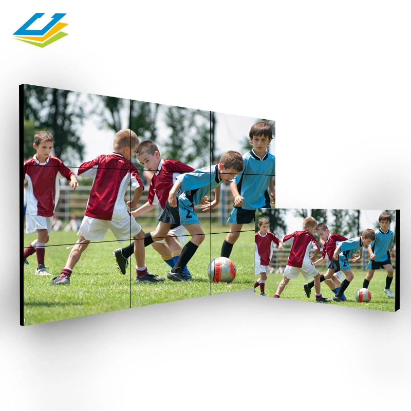 Floor Standing Splicing Advertising Screen 55 Inch 4K 3X3 LCD Video Wall