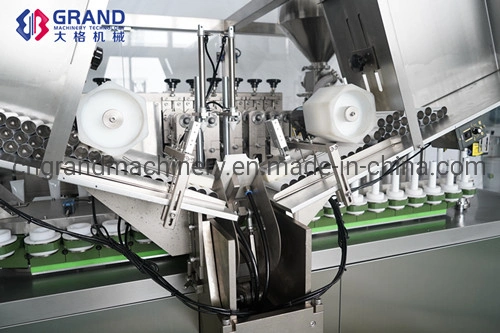 High Speed Semi Automatic Toothpaste Cosmetic Cream Honey Gels Soft Plastic Tube Filling Sealing Machine