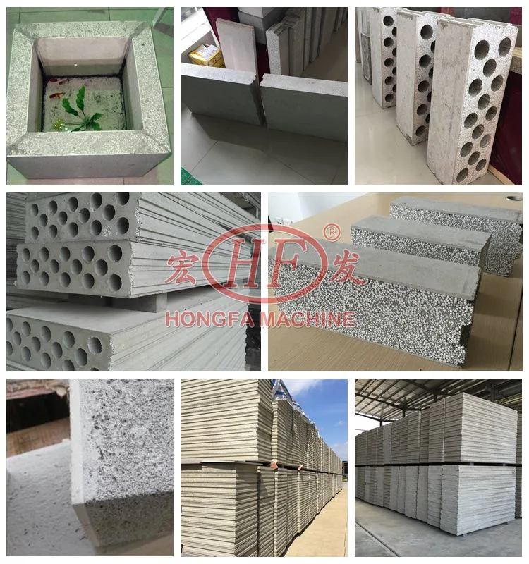 Lightweight EPS Assembly Wall Panels Sandwich Wall Panels Board Machine Thermal Insulation EPS Insert Cement Concrete Hollow Block Making Machine