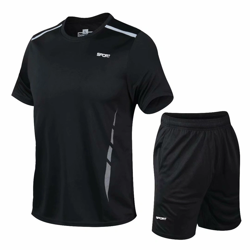 Neue Herren Laufsets Gym Fitness Sport Shirt Shorts Bekleidung Jogging Sportswear Quick Dry Fußball Trikots Trainingsanzug Workout-Set