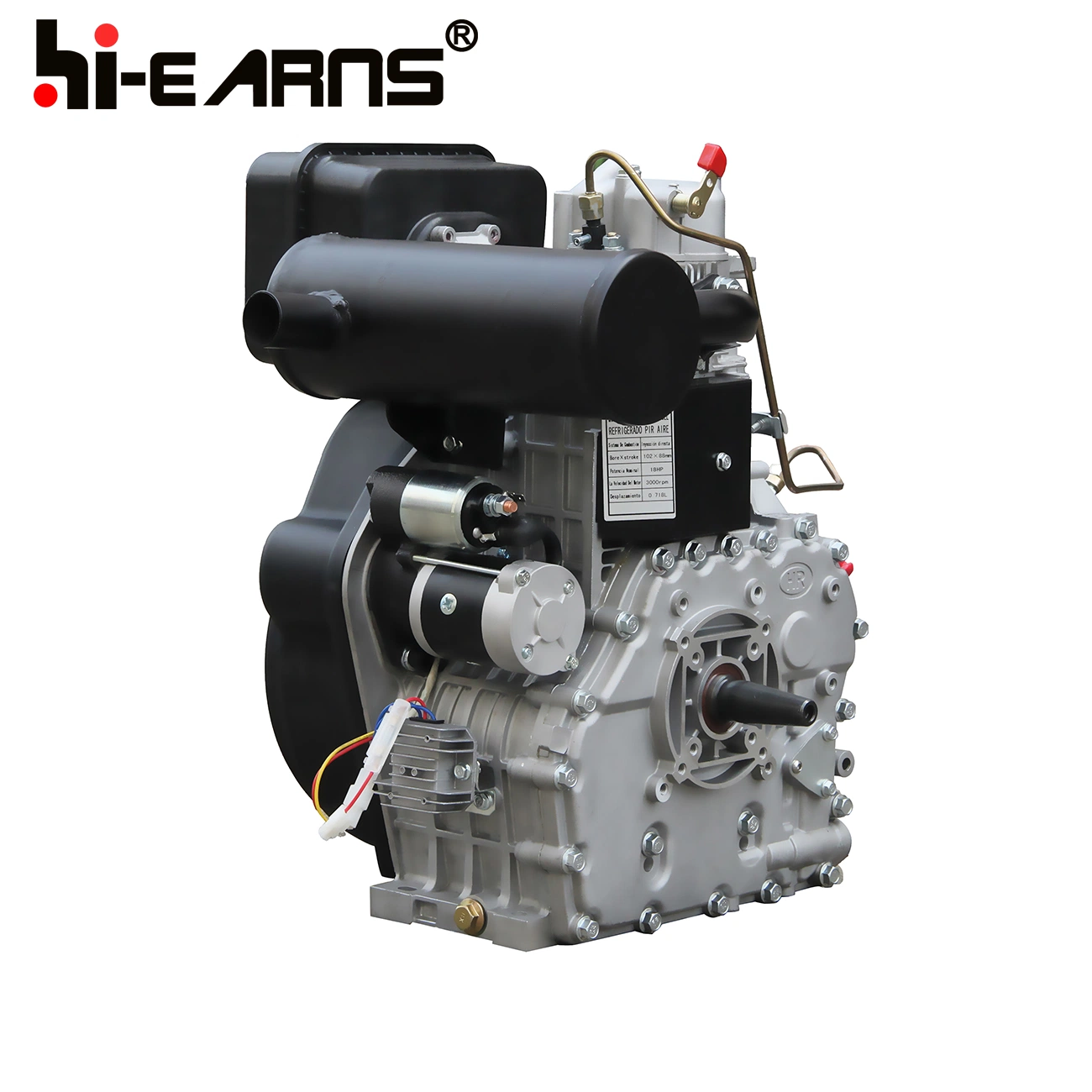 Starker und stabiler Typ 18HP luftgekühlter Dieselmotor 1102f 1105f