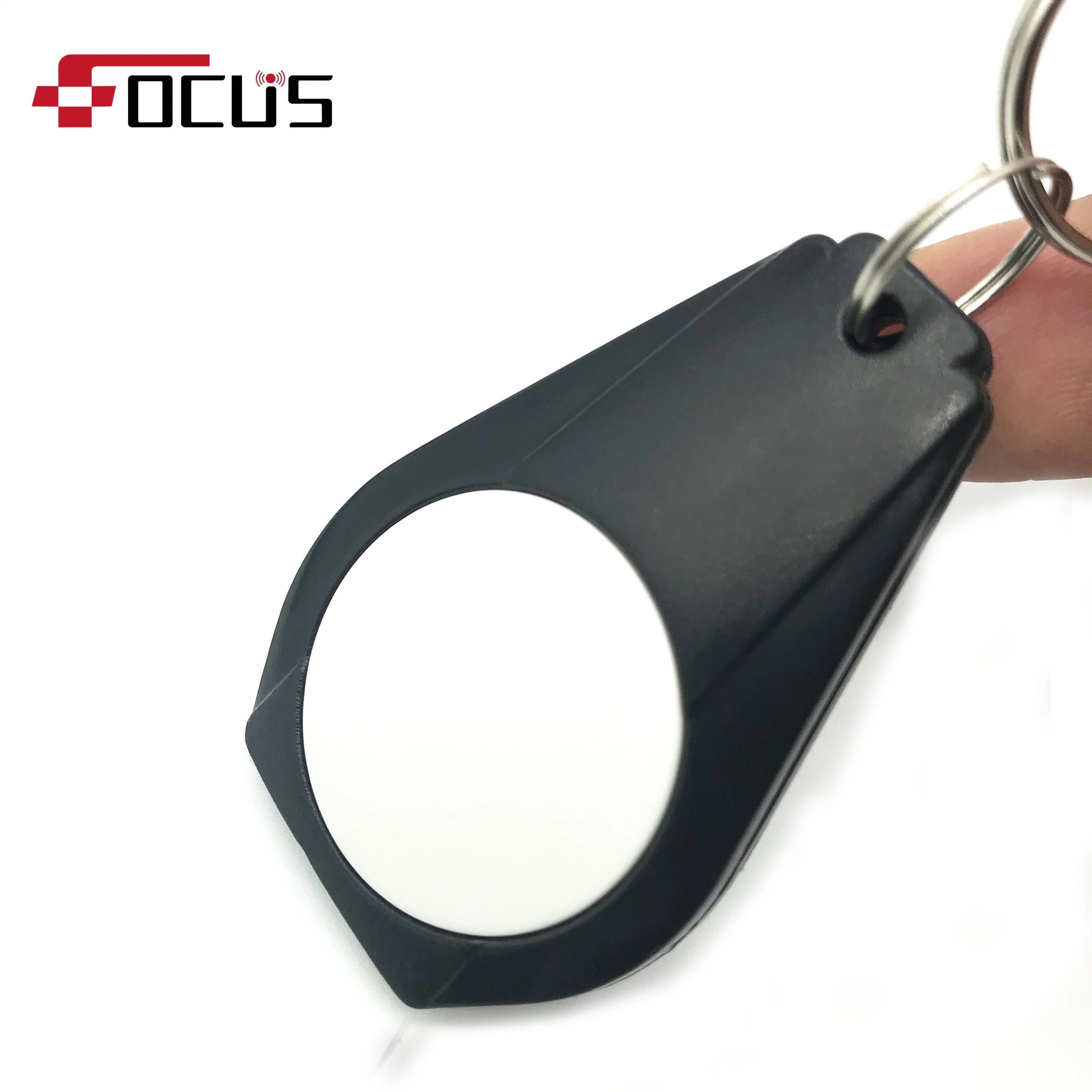 Contacto personalizado ABS plástico RFID Keyfob etiqueta Smart Card AccessControl Solución