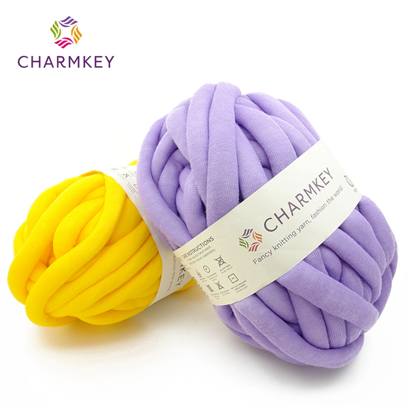 Soft Huge Tube Chunky Yarn Acrylic and Polyester Blend Yarn for Arm Knitting