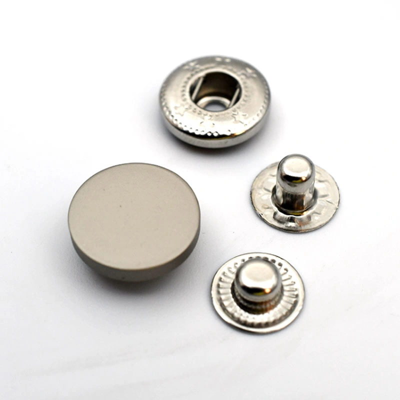 Manufacturer Custom High quality/High cost performance  Gold Color Flat Zinc Alloy Metal Four Part Snap Button for Coat
