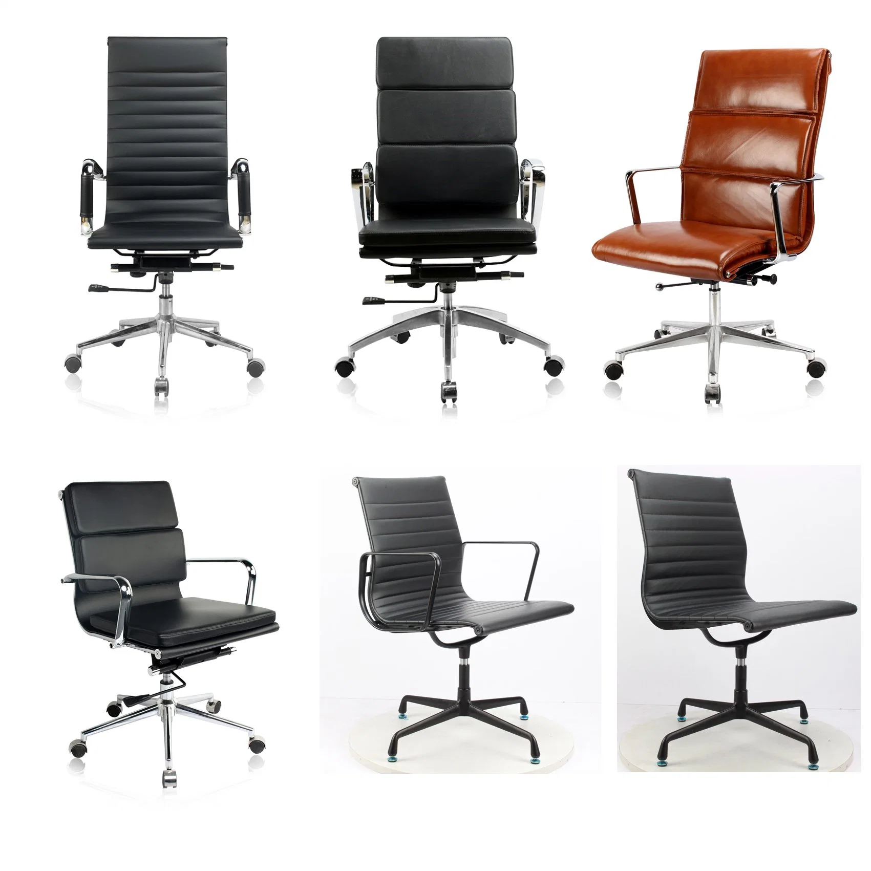 Leather Modern Office Furniture Ergonomic Executive Fabric Meeting Swivel Staff Task Office Chair