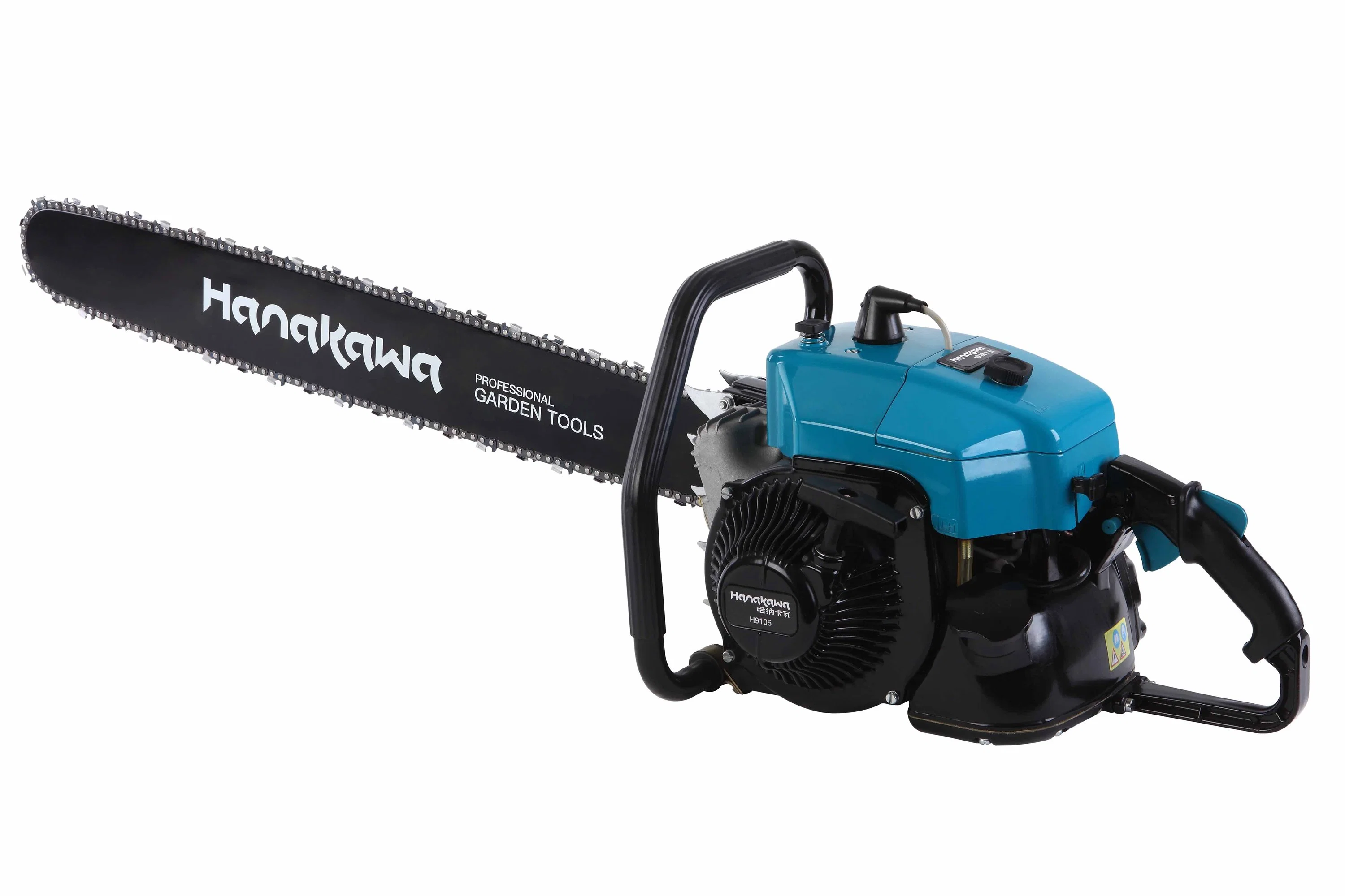 3hanakawa H9105 (070) 105.7cc 2-Stroke Heavy Duty Petrol Chainsaws Rollomatic Bar Length (inch) 36" Wood Cutting Chain Saw 4800W Gasoline Chainsaw