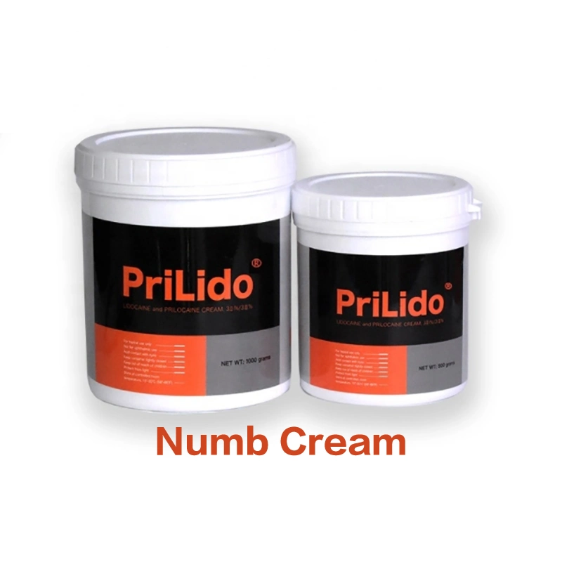 Creme de numbing Priido 500g 1000g para anestesia Tattoo com lidocaína Prilocaína