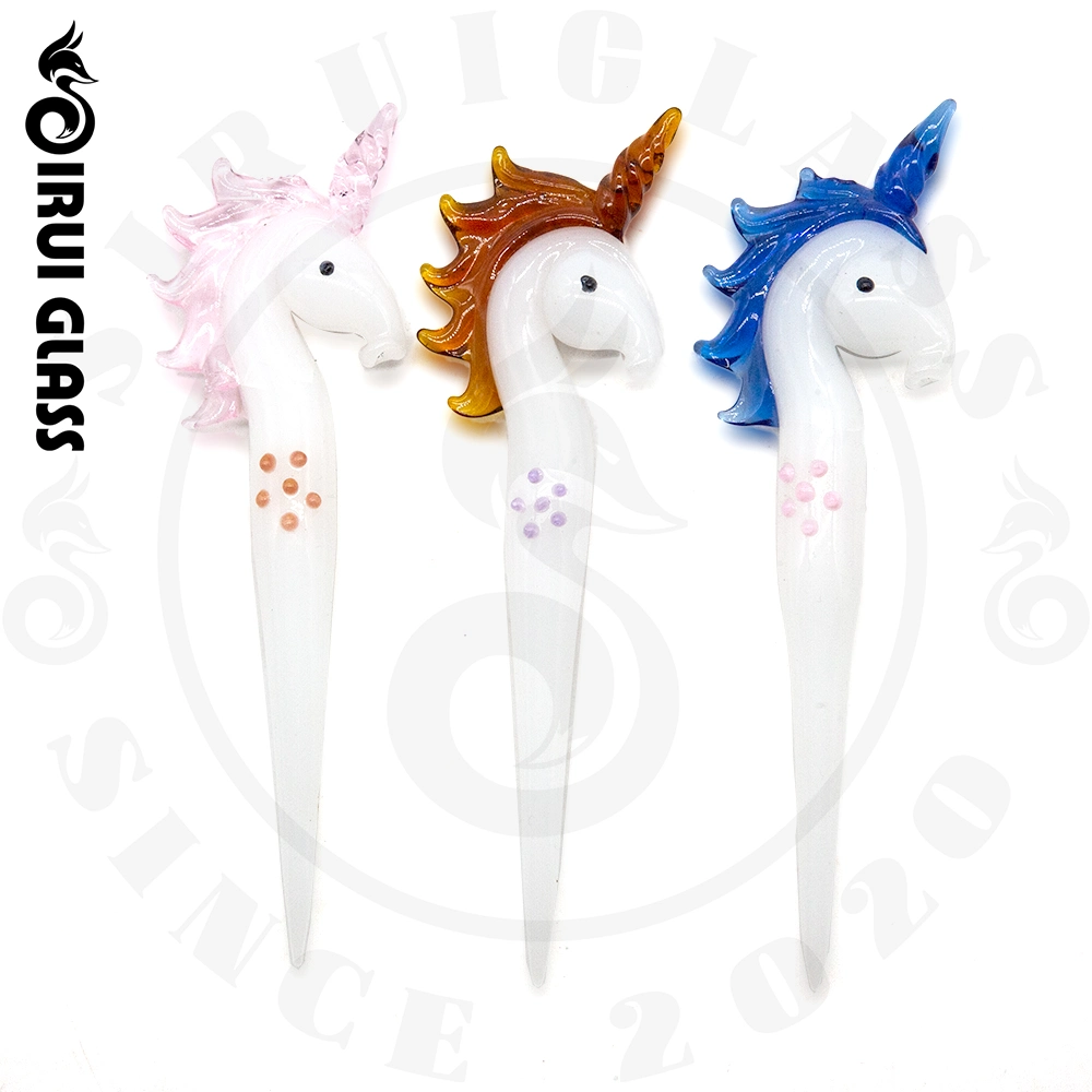 Sirui Unicorn Horse Dabber Glass Aniaml Dabber Glass Smoking Pipe Smoking Water Pipe Tobacco Smoking Dry Herb DAB Rig Dry Herb Dabbing Tool Smoking Accessories