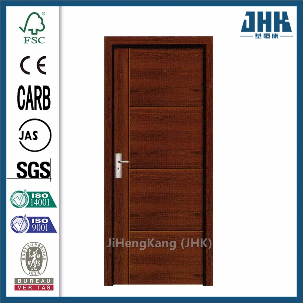 Jhk-F01 HDF/MDF Veneer Moulded Wooden Plywood Flush Door