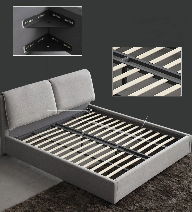 High quality/High cost performance  Bedroom Furniture Soft Bed Frame Queen / King Size Bed