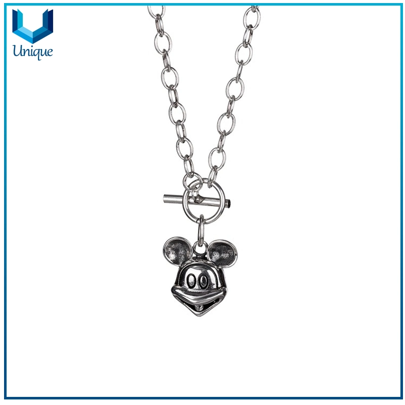 925 Silver Necklace Coin, Custom Design 925 Silver Teddy Beart Necklace Pendant, Fashion Jewelry for Promotional Gifts