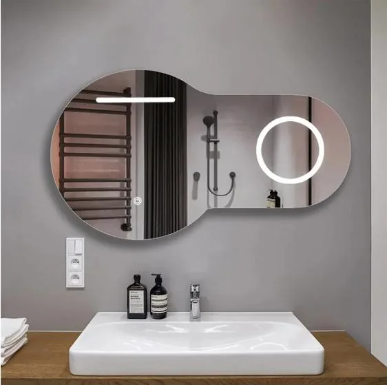 Fancy Home Furniture Makeup Mirror Electric LED Bathroom Vanity Basin Mirror