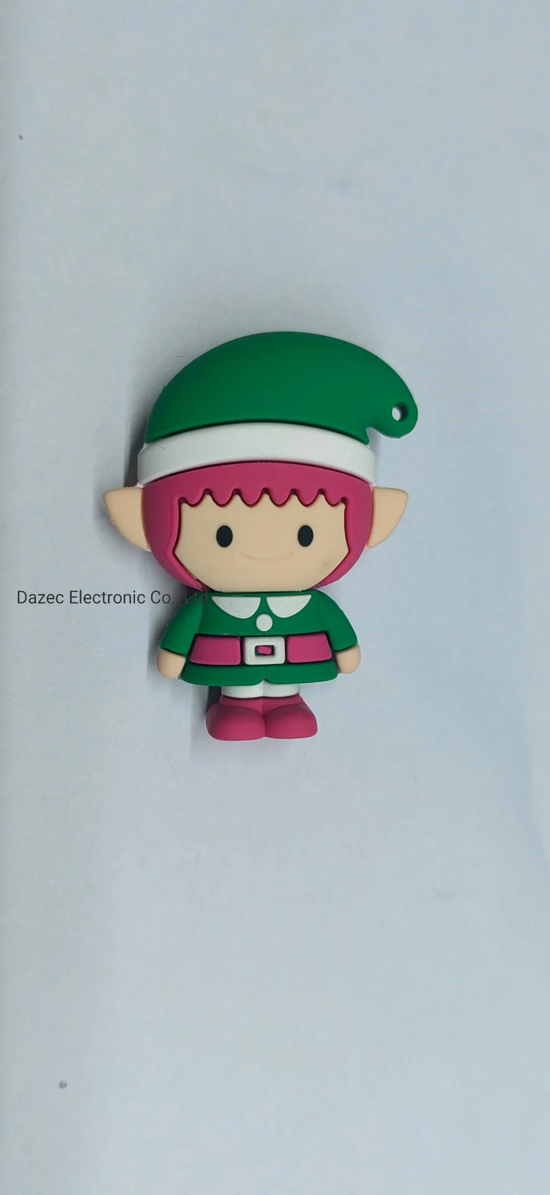 2023 Hot Sales PVC USB con Merry Christmas USB Flash Drive Gift 1-256GB Memory Stick OEM Santa Claus USB