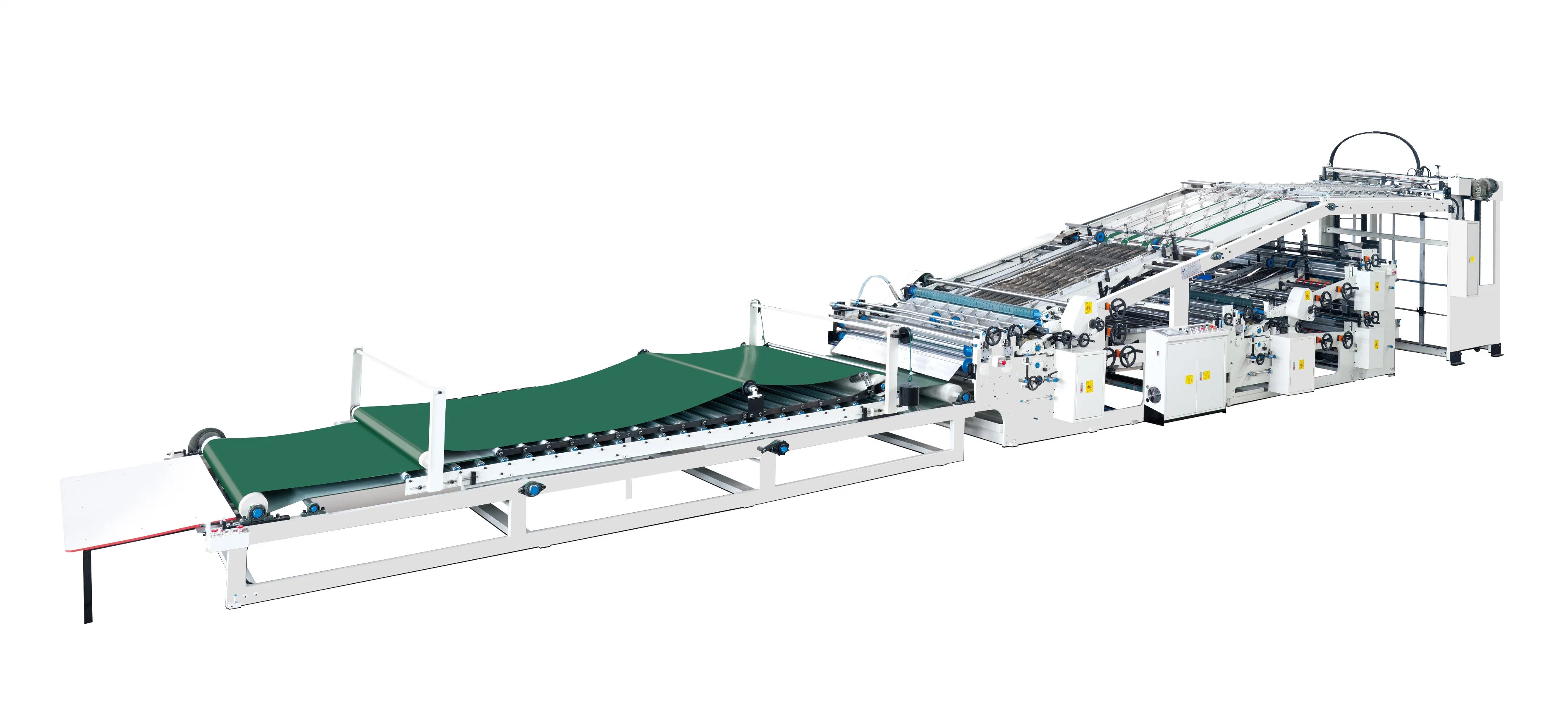 Plastificadora de folhas de papel de 5 folhas de papel de folha de flauta, Multicamadas automáticas Máquina de laminação de lamela de flauta de alta velocidade Flauta Flute Multiaye