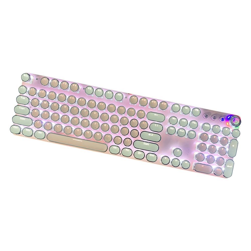 Wholesale/Supplier RGB de alta calidad OEM retroiluminado Multimedia Teclado mecánico ergonómico resistente al agua para los jugadores