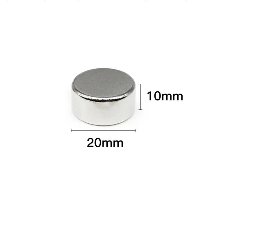 Dia20X10 Strong Neodymium Nicuni Coating N38 Rare Earth Disc Magnet for Life Using