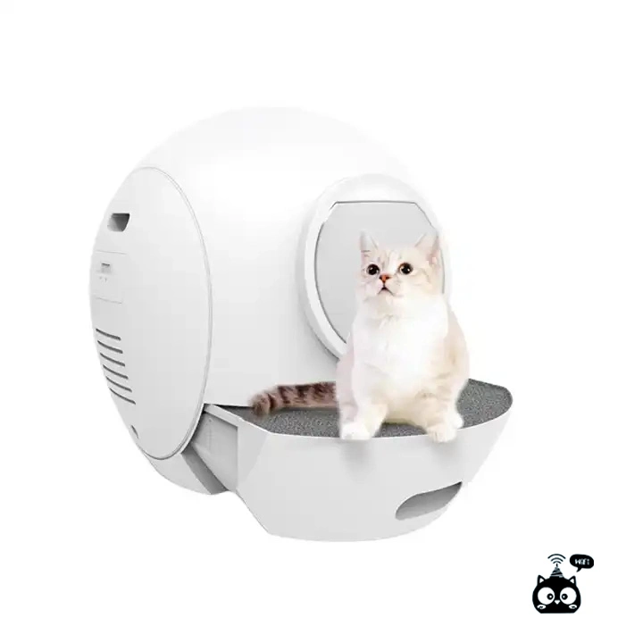 Intelligent Cat Feces Collection Cat Toilet Automatic Cleaning Smart WiFi Control Cat Litter Tray UV Light Sterilizing Auto Disinfecting Cat Litter Box