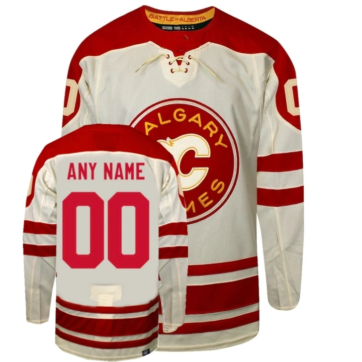 2023 Heritage Classic Hockey Jersey Calgary Primegreen uniformes de hóquei personalizados 8 Chris Tanev 28 Elias Lindholm 91 Nazem Kadri 25 Camisolas Jacob Markstrom