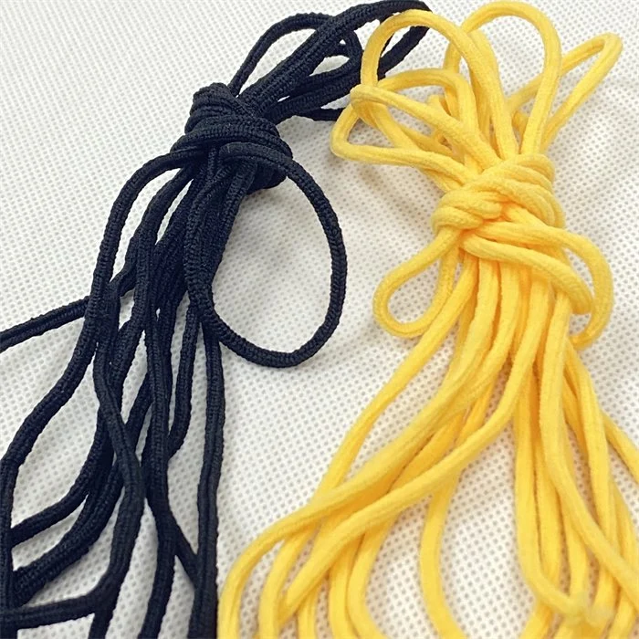 Disposable Face Mask Nylon Spandex Round Elastic Earloop Band Cord Ear Loop Elastic Earloop