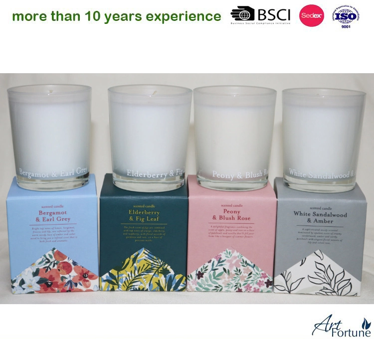 50g 4pk Floral Scent Votive Glass Candle Set