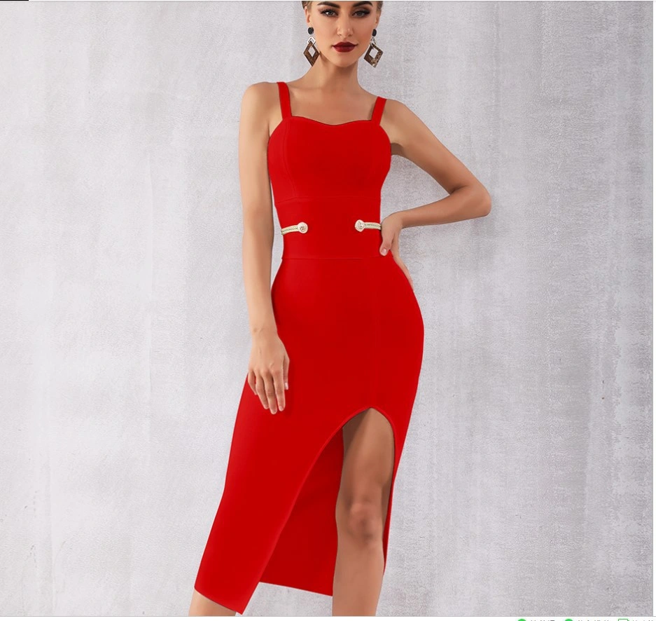 Wholesale/Supplier Custom Sleeveless Party Elegant Sexy Women White Bandage Dress