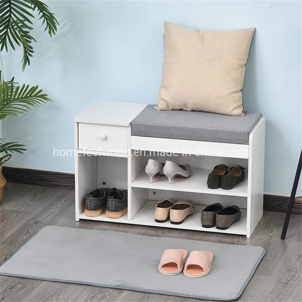 Wholesale/Supplier Shoe Rack Wooden Shoe Bench Home Storage Shoe Rack (HF-WF210613)