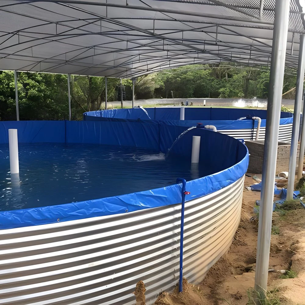 Fabricante Venta en caliente tanque de pescado de lona de PVC portátil grande