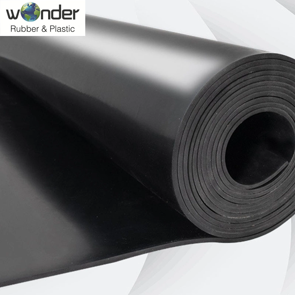Factory Customized Black Butyl Iir Rubber Sheet Rolls Suitable for Shock Absorbing Sealing Gasket