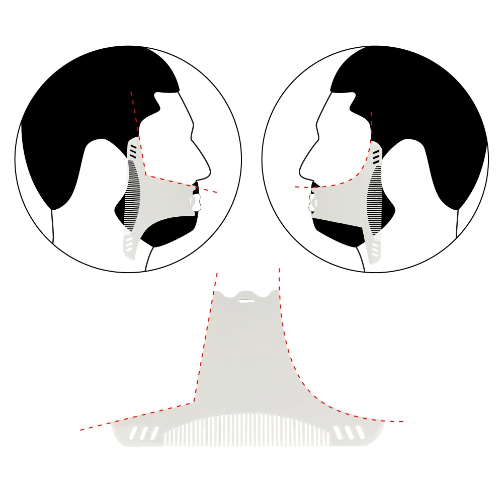 Hw002 nez Guide pour les hommes, l'outil multifonction en plastique ABS pour la symétrie des guides et l'étape, parfait pour la bordure et un coiffage