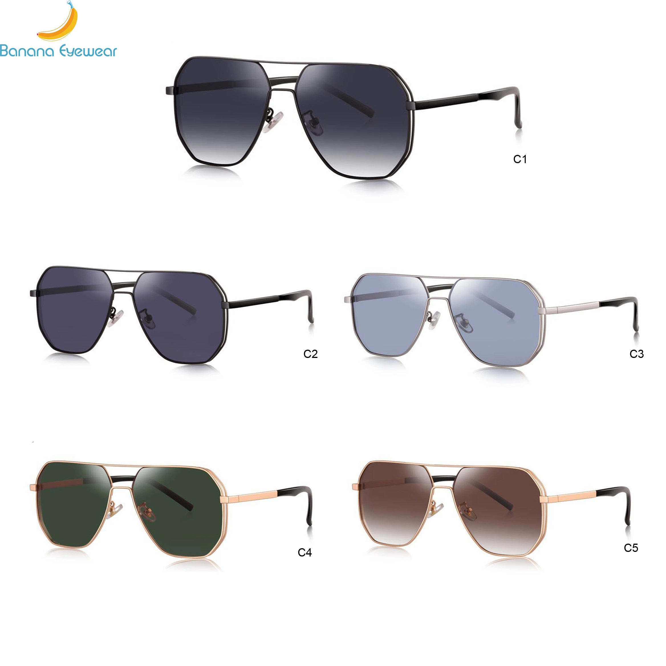 Latest Fashion Style Sunglass New High quality/High cost performance Men Metal Stylish Sunglasses in Stock