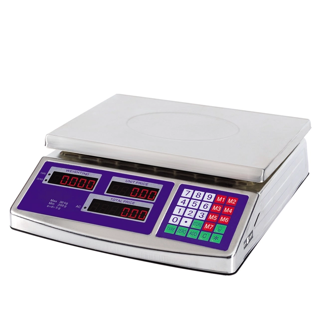 Digital Weight Scale 60kg Meat Food Fruit Produce Price Electrical Computing Counting Scale